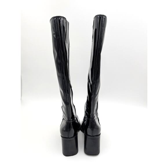 Vince Camuto Sangeti Stacked Heel Knee High Boots Women's Black Size 5M EU35 - Picture 4 of 13